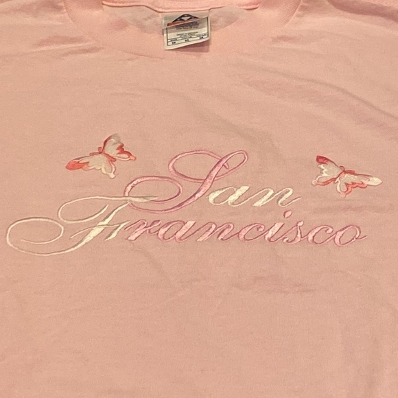 Vintage Women’s Pink San Francisco T-Shirt - Picture 3 of 6